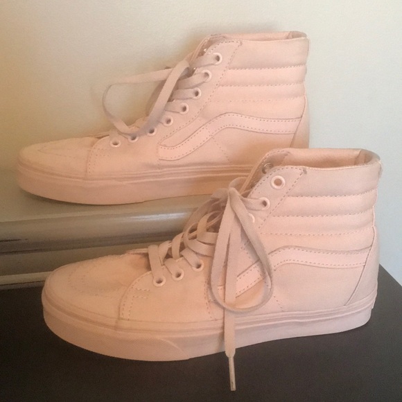 light pink high top vans